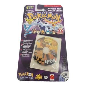 Mattel Nintendo Pokemon The Movie 2000 Pokerom CD ROM 239 Elekid Sealed PC MAC